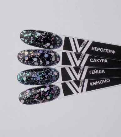 VOGUE NAILS   Гель-лак с шестигранниками  10мл  САКУРА