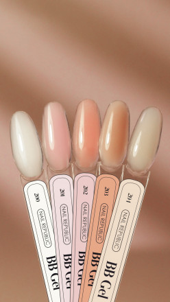 NAIL REPUBLIC   BB-GEL #200   15г   Гель  для моделирования средне-жидкий полупрозрачный молочный