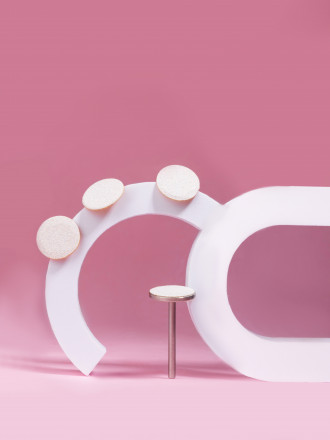 ALGEBRA BEAUTY   SOFT WHITE   Тонкие   S (15мм)   #150   (50шт)   Сменные файлы  для педикюрного диска без подложки