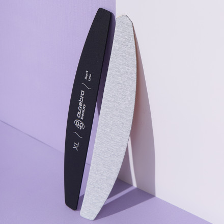 ALGEBRA BEAUTY   HARD GRAY   Тонкие   XL   #180   (50шт)   Сменные  файлы для пилки без подложки
