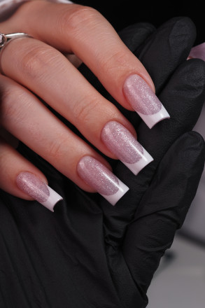 NAIL REPUBLIC   Gel NUDE FLASH   #254   15г   Гель  для моделирования средне-жидкий светоотражающий