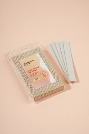 ALGEBRA BEAUTY   SOFT WHITE   Мягкие   L   #180   (50шт)   Сменные  файлы для пилки на вспененной подложке