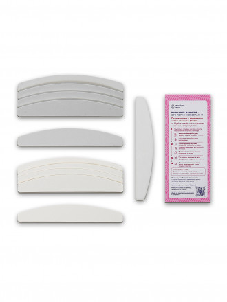 ALGEBRA BEAUTY   ДЛЯ ЧУВСТВИТЕЛЬНОЙ КОЖИ   Набор для пилочного маникюра   (основа, #280*5, #3200*5)