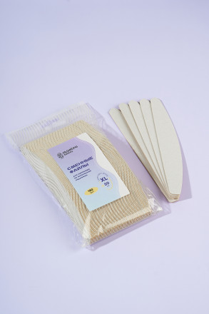 ALGEBRA BEAUTY   SOFT WHITE   Мягкие   XL   #180   (50шт)   Сменные  файлы для пилки на вспененной подложке