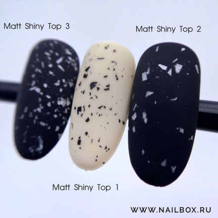 ONE NAIL   Top MATT SHINY   #2   8мл   Топ матовый без л/с с шиммером