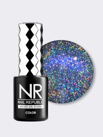 NAIL REPUBLIC   CAT   #080   Ranbow Flash   10мл   Гель-лак светоотражающий кошачий глаз
