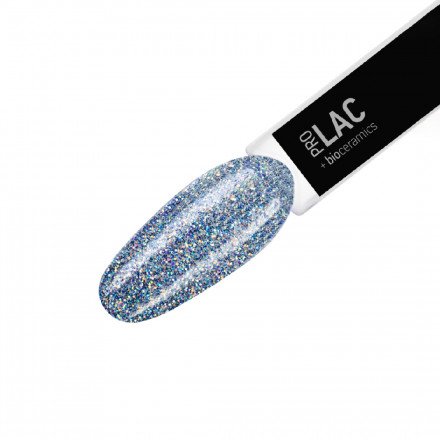 IQ BEAUTY   Prolac   #123 FROSTY BREATH   12,5мл   Лак для ногтей с биокерамикой плупрозрачный голографик
