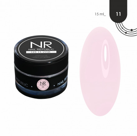NAIL REPUBLIC   Gel CLASSIC   #11   15г   Гель  для моделирования средне-жидкий