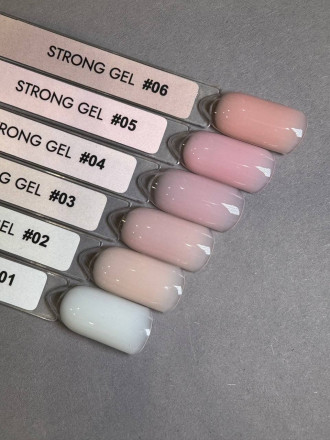 ONE NAIL   Gel  STRONG   #01   15мл (флакон)   Гель для моделирования средне-жидкий молочный