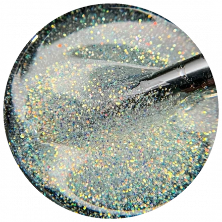 ОПЦИЯ   Гель для моделирования светоотражающий   15мл   Мерцающий   ПРОЗРАЧНЫЙ