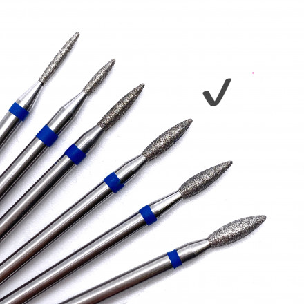 КМИЗ   Фреза алмазная  ПЛАМЯ 21 Синяя   (866.104.243.080.021)   ГСАП-2,1П-8,0С   [02]