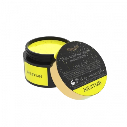 ОПЦИЯ   Гель для моделирования светоотражающий   15мл   Мерцающий   ЖЕЛТЫЙ