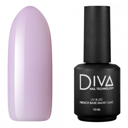 French base Smoky Lilac, 15 мл DIVA   (СНЯТО)