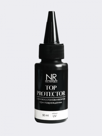 NAIL REPUBLIC   Топ антивандальный без л/с   Top   PROTECTOR без UV   50мл   (бутылка)