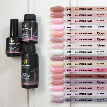 BLOOM   Base Strong COVER   #14   30мл (бутылка)   База камуфлирующая жесткая