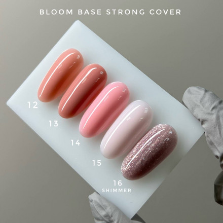 BLOOM   Base Strong COVER   #15   50мл (бутылка)   База камуфлирующая жесткая