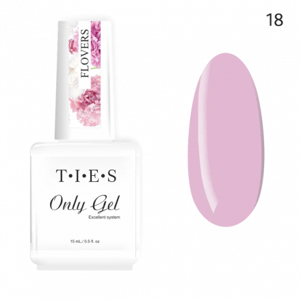 TIES   Гель для укрепления  ONLY GEL  15мл   Flowers   №18