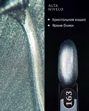 ALTA NIVELO   Гель-лак кошачий глаз   10мл   CAT MAGIC   #163