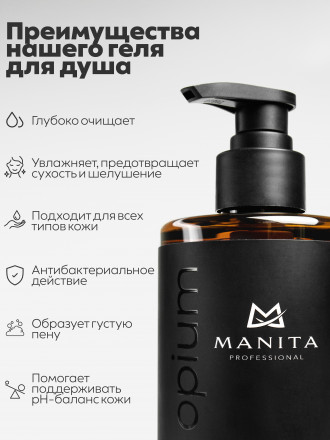 MANITA   Gel BLACK OPIUM   460мл   Гель для душа парфюмированный