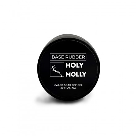 HOLY MOLLY   База прозрачная   Base   RUBBER   30мл   (шайба)
